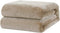 BOURINA Fleece Blanket Flannel Throw Blanket (Beige,Twin Size) Lightweight Cozy Microfiber Blanket for Sofa, Couch, Bed, Camping, Travel, 60x80 inches