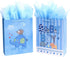 12.5" Medium Baby Gift Bags with Tissue Papers for Baby Showers 2-Pack (Blue)