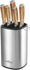 Universal Knife Block, Stainless Steel Knife Holder, Knife Organizer, Modern Rectangular Design, 8.5? by 5?(knives not included)