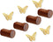 Wood Wall Hooks, 4 Pack Natural Walnut Wooden Wall Hooks, Heavy Duty Wood Hooks Wall Mounted, Decorative Sturdy Wood Coat Hooks Hat Hooks Wood Pegs for Hanging Backpack Towel Hats