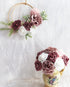 D-Seven Artificial Flowers Delicate Dusty Rose Flowers Combo for DIY Wedding Bouquets Centerpieces Arch Floral Arrangements Bridal Shower Baby Shower Party Home Decorations (Delicate Dusty Rose)