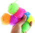 Curious Minds Busy Bags Set of 2 Puffer Caterpillar 5.5" Fidget Sensory Toy - 4 Section Tactile Toy Bug- Squishy Squeezey Sensory Squeeze Air Filled Balls OT (Random Colors)