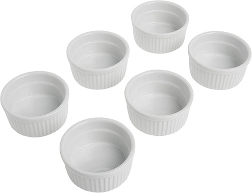 Norpro 4oz/120ml Porcelain Ramekins, Set of 6