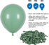Sage Green Balloon Garland Arch Kit 144pcs Baby Shower Decor with Olive Eucalyptus Green White Gold Double-Stuffed Blush Balloons for Jungle Woodland Safari Baby Shower Bridal Wedding Wild One 1st Birthday Theme Party Decorations