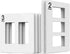 Treatlife Screwless Decorator Wall Plates, Standard Size 2-Gang/3-Gang Light Switch Plate, Outlet Covers, White 5 Pack (2-Gang Wall Plates 3 Pack & 3-Gang Wall Plates 2 Pack)