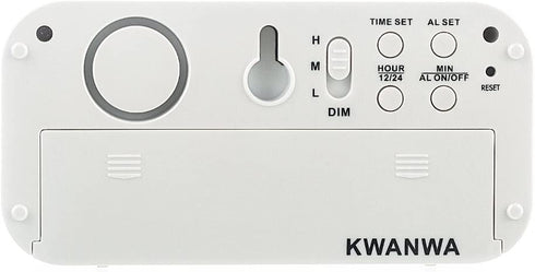 Kwanwa Digital LED Alarm Clock Battery Powered only with Big Numbers Display for Girls Kids Bedrooms