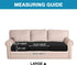 High Stretch Seat Cushion Cover Sofa Cushion Furniture Protector fot Sofa Seat Sofa Slipcover Sofa Cover Soft Flexibility with Elastic Bottom (3 Pieces Cushion Covers, Black)