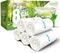 Clear Medium Garbage Bags FORID 8 Gallon Trash Bags 30 Liter Wastebasket Bin Liners 220 Count Plastic Trash Bags for Bathroom Bedroom Office Trash Can