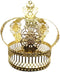 Cabilock Christmas Cake Crown Shape Cake Decor Baking Dessert Decor Party Supplies (Golden)