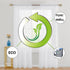 Saixi Elegant White Sheer Voile Curtains 96 Inches Long Sheer Curtains for Spring Living Room - Basic Rod Pocket Soft and Room Decorative for Living Room Bedroom(White, W52 x L96-Inch, 2 Panels)