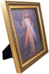 The Divine Mercy Jesus Christ Print in 13 Inch Gold Finish Frame by Gerffert