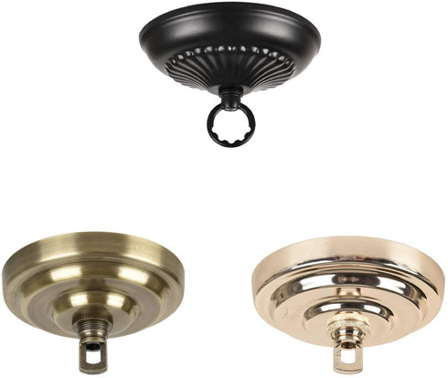 Sangle Soppfy Vingage Canopy Kit and Pendant Light Fixture Chain for Chandelier or Swag Light Fixtures ,Maximum Weight of 60 Pounds , 6 feet ,Heavy Duty,5 Inches Diameter (Green Bronze)