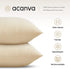 Acanva Solid Velvet Soft Decorative Throw Pillow, 18 x 18 in, Cream