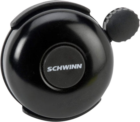 Schwinn Classic Bike Bell, Bicycle Accessories, Kids and Adult Bikes, Easy Installation, Loud Ringing Sound, Black