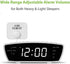 Reacher Simple Alarm Clock Radio with USB Charger Port, FM Radio, Dimmer, 6 Snoozes 9-Minute intervals, Adjustable Alarm Volume for Heavy Sleepers, for Bedrooms (White)