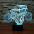 3D LED Illusion Lamp Monster Truck Night Light Optical Lighting Car Effect Touch Switch USB Powered LED Decoration Night Desk Lamp