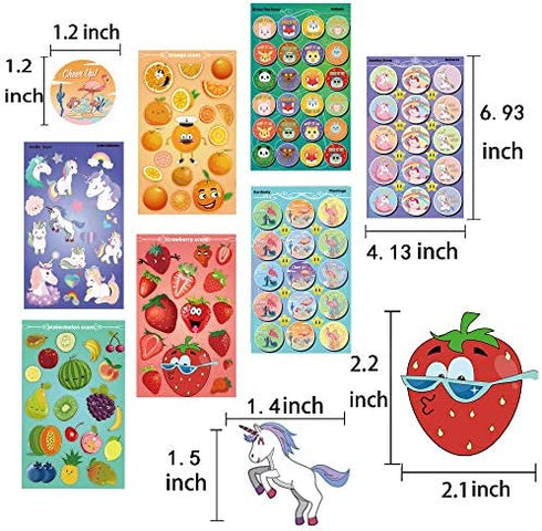 HORIECHALY Scratch and Sniff Stickers, 68 Sheets Scented Stickers,17 Different Scents Smelly Stickers, Best Choice for Kids & Teachers & Parents as Reward Stickers, Christmas Gift, Party Favor, Goodie. Awesome Smelly Stickers.