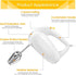 2022 Hand Mixer Electric, 5 Speeds Selection Portable Handheld Kitchen Whisk, Lightweight Powerful Handheld Electric Mixer Stainless Steel Egg Whisk with 2 Beaters & 2 Dough Hooks for Cake, Baking, Cooking