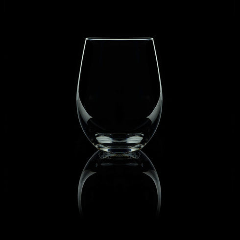 Burns Glass Stemless Wine Glasses - Crystal Wine Glasses with Gold Honeycomb Design, White and Red Wine Glasses Set for Parties, Date Nights, Formal Dinners, Wine Tasting (18oz, Set of 2)