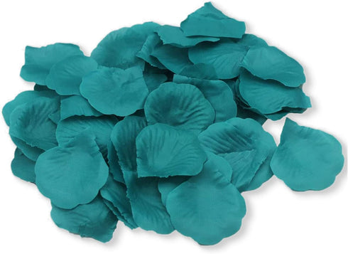 AllHeartDesires Teal Turquoise Blue Rose Flower Petals Beach Wedding Confetti Dinner Party Table Flower Girl Scatter Petals Anniversary Romantic Night Decoration (1,000)