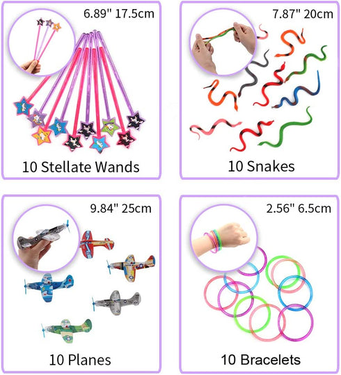 Amy&Benton 120PCS Prize Box Toys for Classroom Pinata Filler Toys for Kids Birthday Party Favors Assorted Carnival Prizes for Boys and Girls Treasure Box / Chest Prizes Toys for Classroom