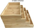 Simhoo Bamboo Spice rack In-Drawer Kitchen Cabinet Spice 18 Bottle Holder Tray for Storage/Organizer 3-Tier Insert