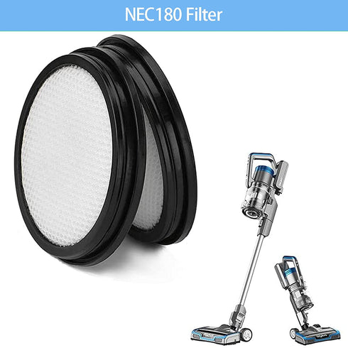 NEC180 NEC185 NEC186 NEC190 Filters, Kaulolado 4 Pack Washable Replacement vacuum Filter Compatible with Eureka RapidClean Pro Stick NEC180 NEC185 NEC186 NEC190 Vacuum Cleaner