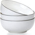 Large Salad Soup Ramen Bowls, 60 OZ Super Stackable Round Fine Porcelain Cereal Pasta Serving Bowl Sets, 3Pack - Microwavable Ceramic Bowls - Heat and Cold Resistant Porcelain