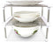 Carrotez Pantry Cabinet Organizer Set of 2, Pantry Organization and Storage, Cabinet organizers and Storage, Pantry Storage Shelf Organizer, Ktchen Cabinet Organizer, White 9.8 x 7.8 x 6.1"