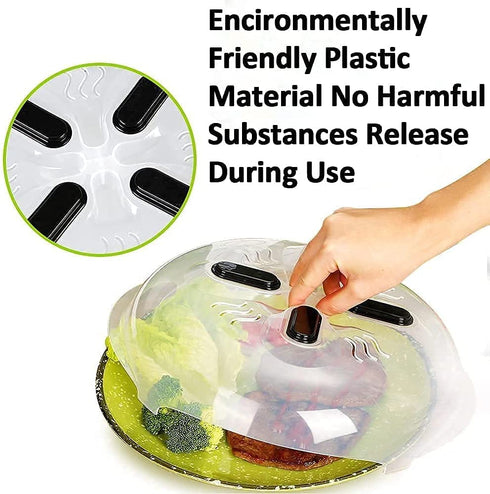 Microwave Cover 2PCS Microwave Cover for Food Microwave Plate Guard Lid With Steam Vent 11.8 Inch Diameter Microwave Lid Prevent Splatter Cover