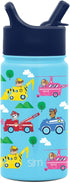 Simple Modern Kids Water Bottle with Straw Lid | Insulated Stainless Steel Reusable Tumbler for Toddlers, Girls, Boys | Summit Collection | 14oz, Paw Patrol Adventures