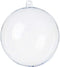 ZHMTang DIY Clear Plastic Christmas Fillable Balls, Acrylic Clear Plastic Ornaments Ball for Wedding, Party Decor (4.72''/120mm)