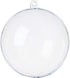 ZHMTang DIY Clear Plastic Christmas Fillable Balls, Acrylic Clear Plastic Ornaments Ball for Wedding, Party Decor (4.72''/120mm)