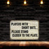 Players with Short Bats Funny Bathroom Sign Toilet Signs Restroom Decor Wall Decorations Art Plaque Rustic Mens Small Cute LOL Honey Poop Gift 8 x 12 High Gloss Metal 208120061005