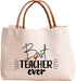Kifasyo Teacher Gifts Teacher Book Tote Bag for School Work, Shopping, Beach, Travel