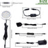 AIBOO Under Cabinet LED Puck Lighting Kit Black Cord with Touch Dimmer Switch for Kitchen Showcase Cupboard Closet Lighting 3 Lights 6W (Daylight White)