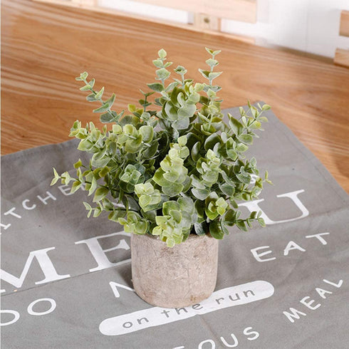 HC STAR Artificial Plant Potted Mini Fake Plant Decorative Lifelike Flower Green Plants