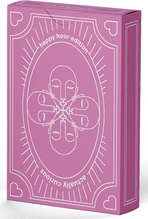 Actually Curious: Happy Hour Edition! Icebreaker Card Game - Questions for Couples Date Night, Mental Health Gifts, Camping, Team Building, Ladies Night, Family Table Talk, Happy Hour