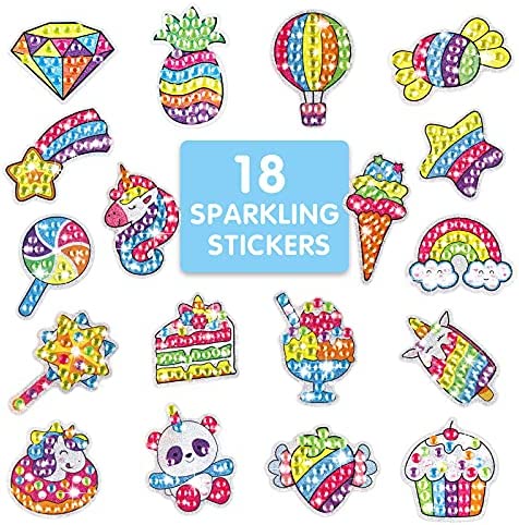 Giant Gem Diamond Painting Kit Arts and Crafts for Kids Ages 8-12 Make Your Own Diamond Art Kit Stickers and Suncatchers Craft Kits Suppliers for Boys and Girls Activities Age 4 5 6 7 8 9 10 11 12