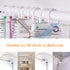 New York Subway Map Shower Curtain White Subway Map Shower Curtains for Bathroom Waterproof Polyester Fabric Shower Curtain Sets with Hooks 72x72 Inch