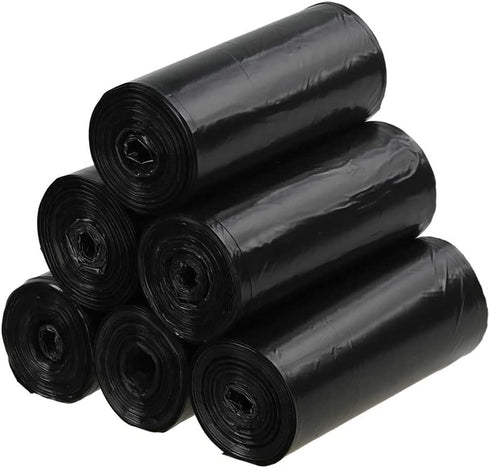 Ramddy 5 Gallon Trash Bags, Black Waste Bin Liners for Home, Office (150 Counts/6 Rolls)
