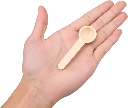 Mxfans 50x Kitchen Wooden Small Mini Spoons for Salt Condiment Coffee Honey