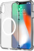 amCase Clear Case with Built-in Magnets Compatible with MagSafe, iPhone X/Xs (5.8"), Support Wireless Charging and Magnetic Stand, Strong Magnetic, Shockproof Protective