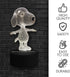 Dog Animal 3D Lamp Night Light Touch Table Desk Lamps, 7 Color Changing Lights with Acrylic Flat & ABS Base & USB Charger