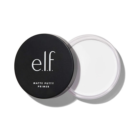 e.l.f., Matte Putty Primer, Skin Perfecting, Lightweight, Oil-free formula, Mattifies, Absorbs Excess Oil, Fills in Pores and Fine Lines, Soft, Matte Finish, All-Day Wear, 0.74 Oz