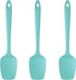 U-Taste Silicone Spoon Spatula Set, 600ºF High Heat Resistant BPA-Free Flexible Rubber Scraper, Cooking Mixing Baking Kitchen Utensils Set of 3 (Aqua Sky)