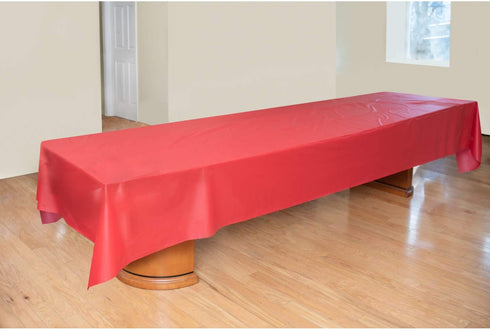 Exquisite 54 Inch X 100 Feet Emerald Green Plastic Table Cover Roll in A Cut - to - Size Box with Convenient Slide Cutter. Cuts Up to 12 Rectangle 8 Feet Plastic Disposable Tablecloths