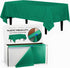 Exquisite 54 Inch X 100 Feet Emerald Green Plastic Table Cover Roll in A Cut - to - Size Box with Convenient Slide Cutter. Cuts Up to 12 Rectangle 8 Feet Plastic Disposable Tablecloths