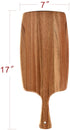 KARRYOUNG Acacia Wood Cutting Board - Wooden Kitchen Chopping Boards for Meat, Cheese, Bread, Vegetables &Fruits- Knife Friendly Kitchen Butcher Block?17 x 7 Inch