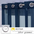 NICETWON Chiffon Sheer Curtains for Living, Long Voile Window Drapes Panels 84" for Patio/Boy Room/Master Bedroom/Sliding Door (54" W, Navy Blue, Set of 2)
